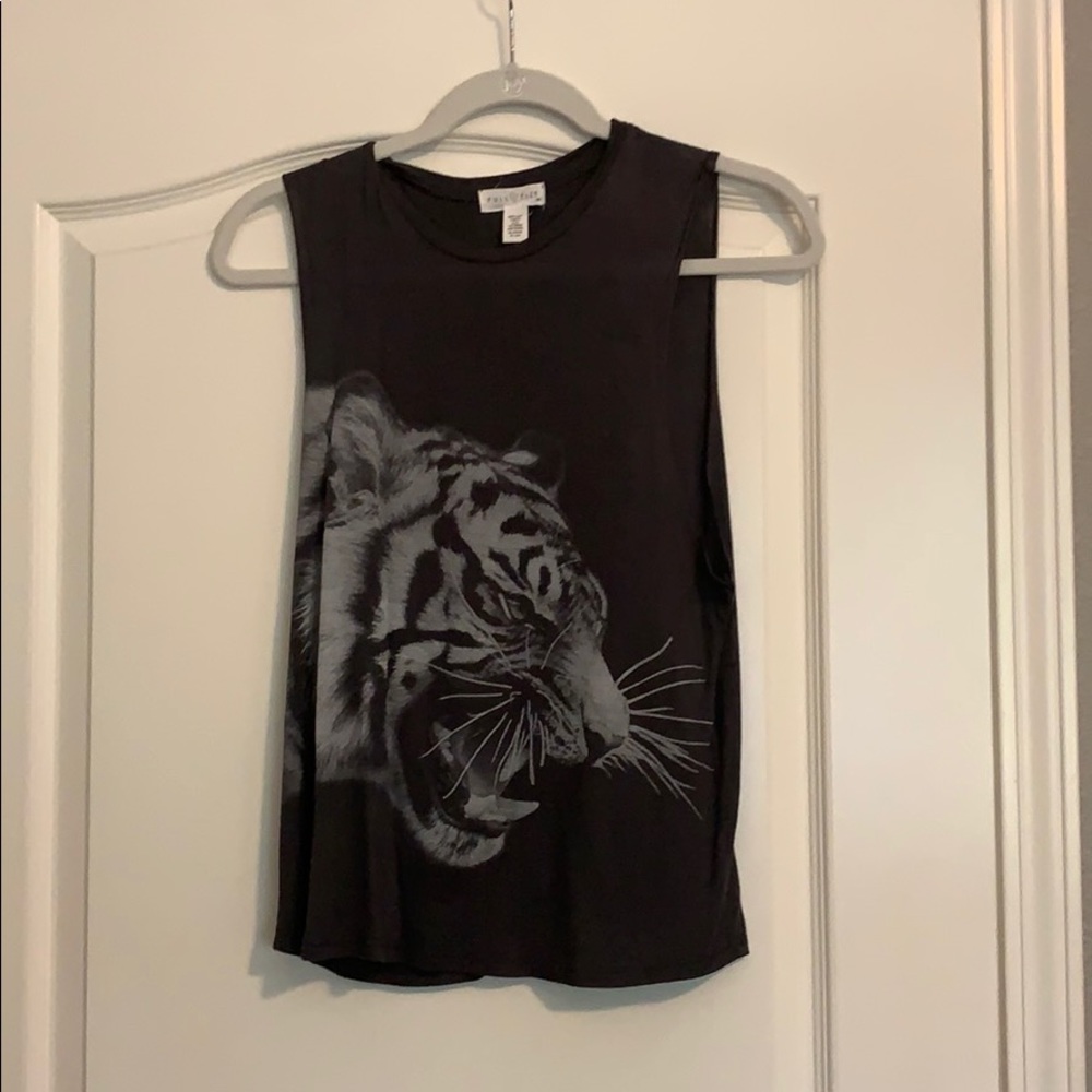 Grey Tiger Muscle tee